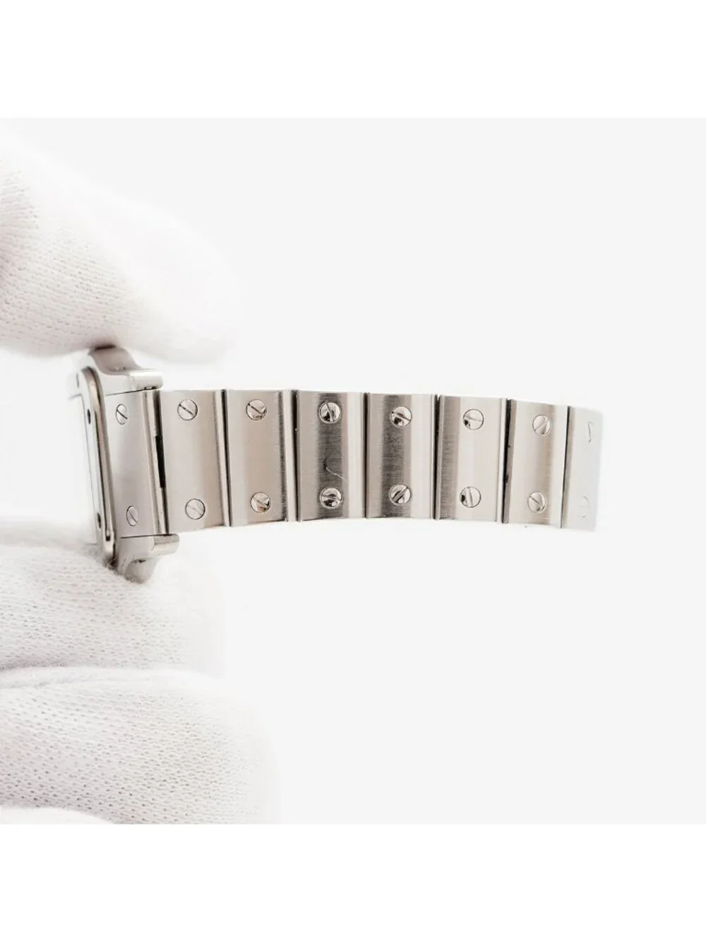 Cartier Santos Galbe SM Ivory Dial Watch